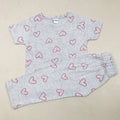 Pink Blue Printed Set