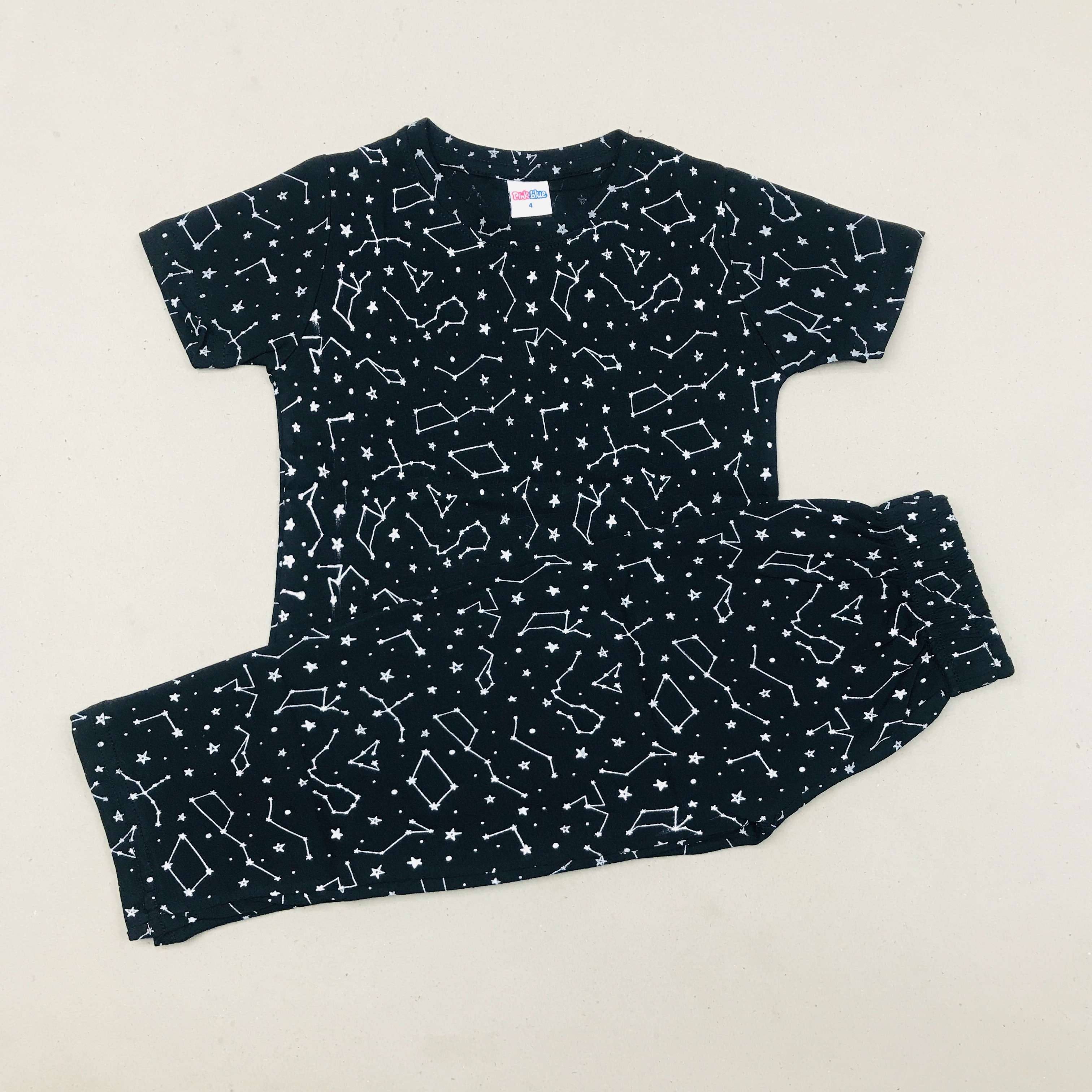 Pink Blue Printed Set