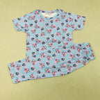 Pink Blue Printed Set