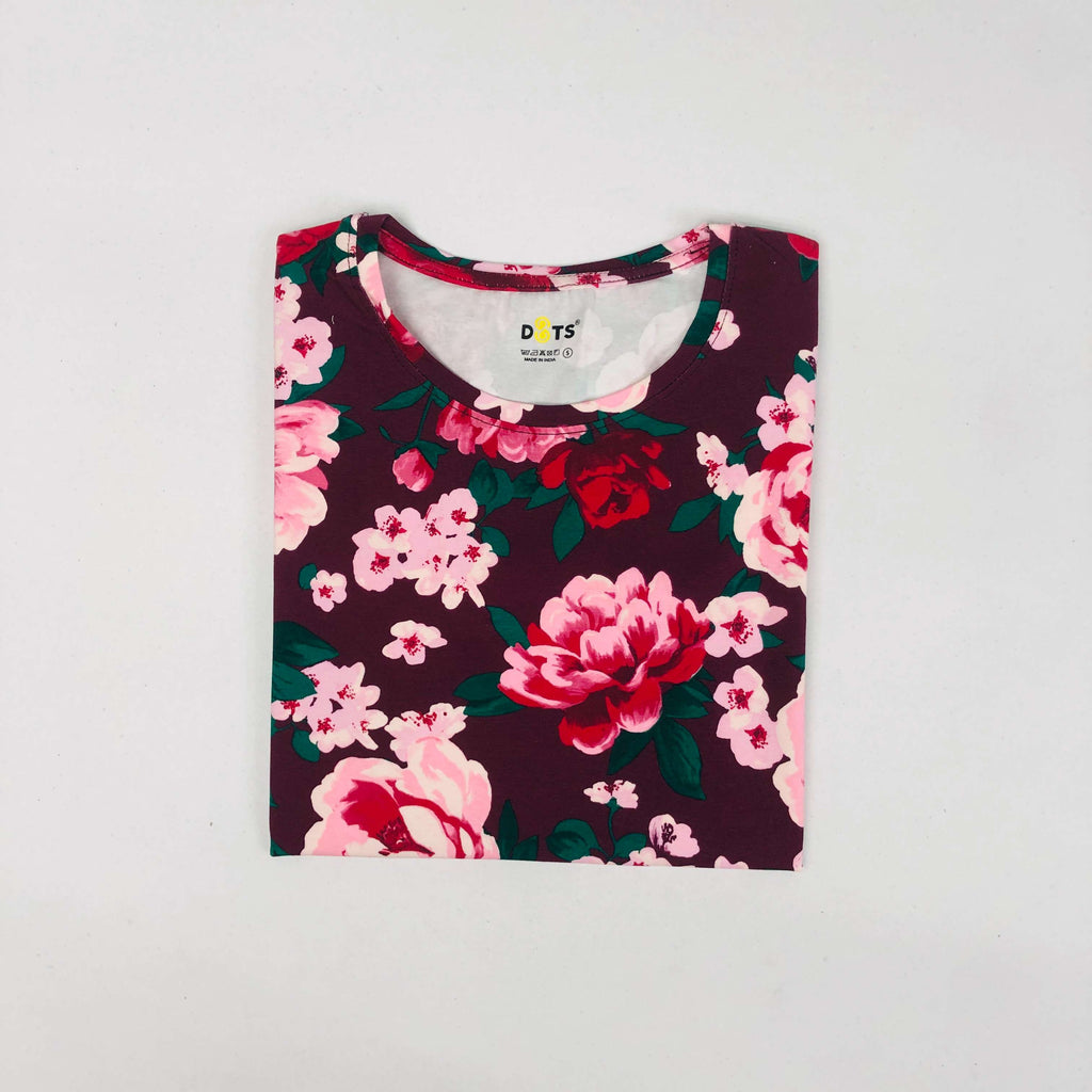 Dots Ladies Printed T-Shirt