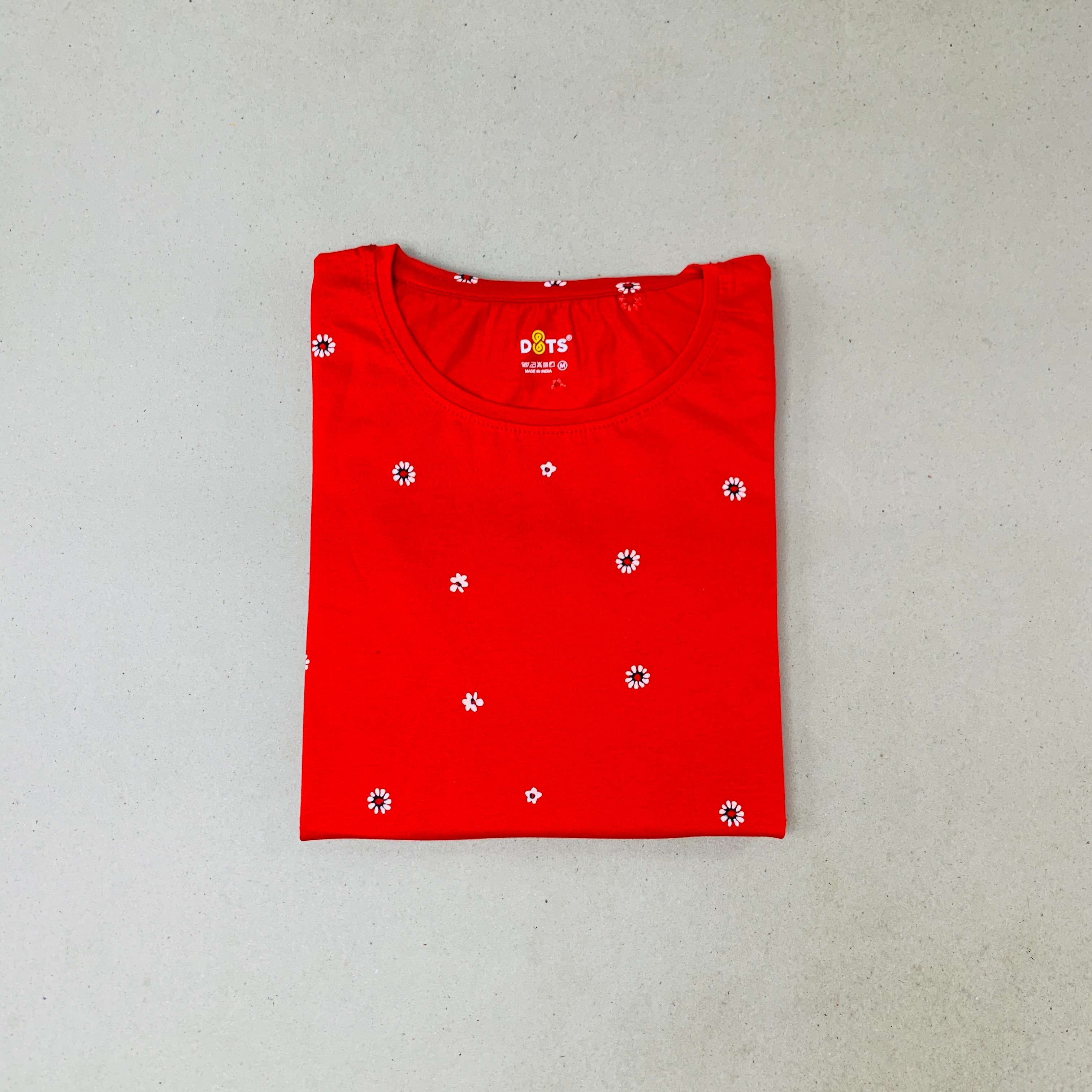 Dots Ladies Printed T-Shirt