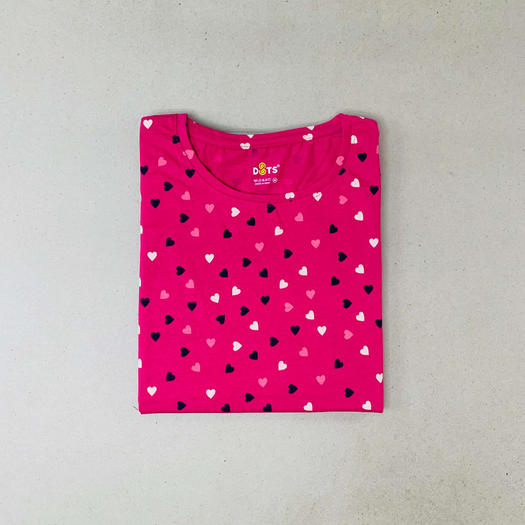 Dots Ladies Printed T-Shirt
