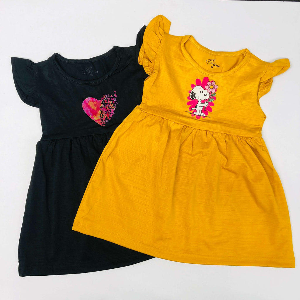 C Line Pretty Frock Combo Pack Of 2