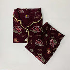 Dots Collar Pant Set with Pocket