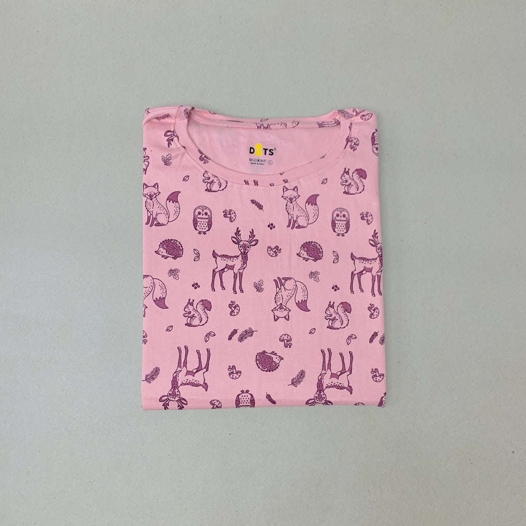 Dots Ladies Printed T-Shirt