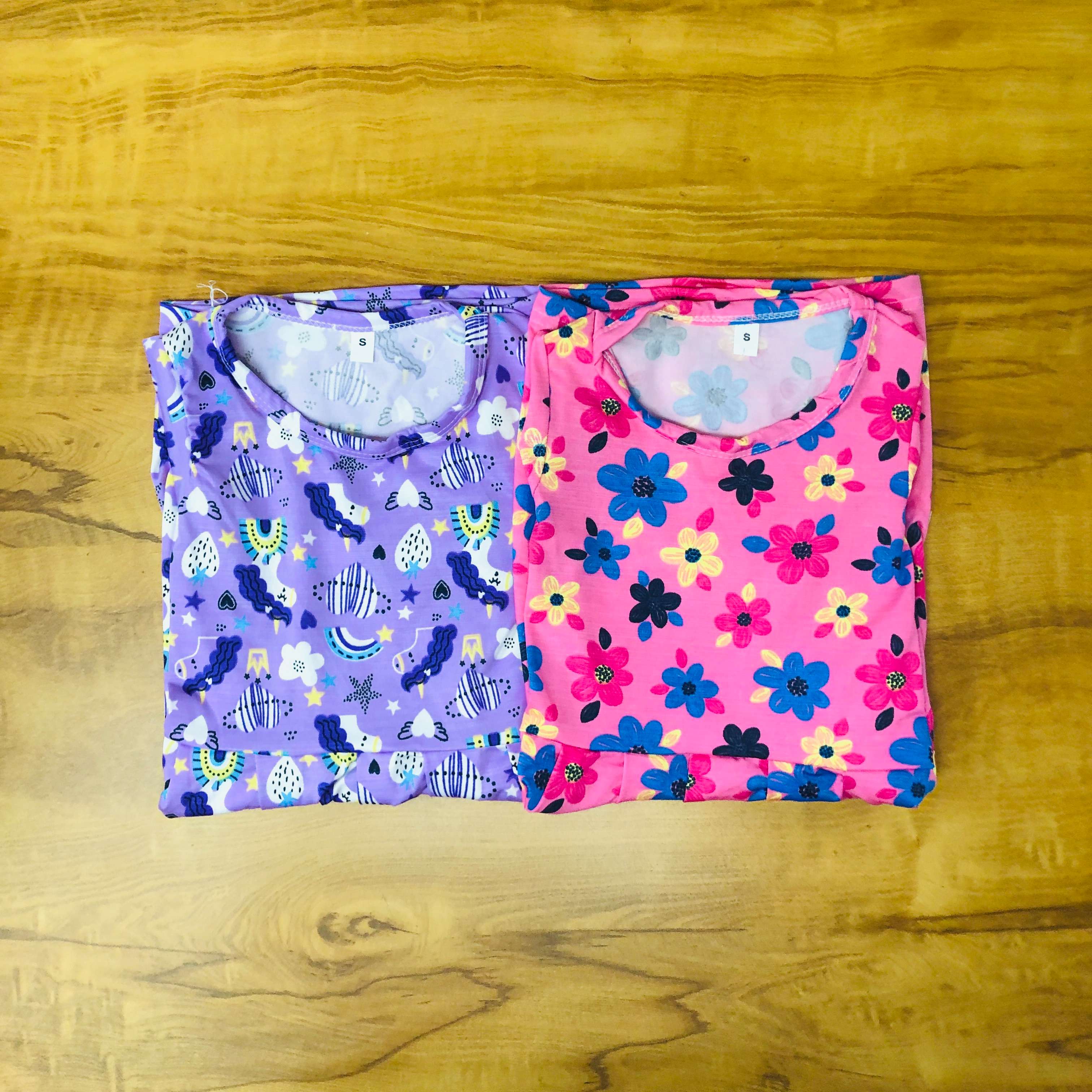 Mini Blossom Frock Combo Pack Of 2