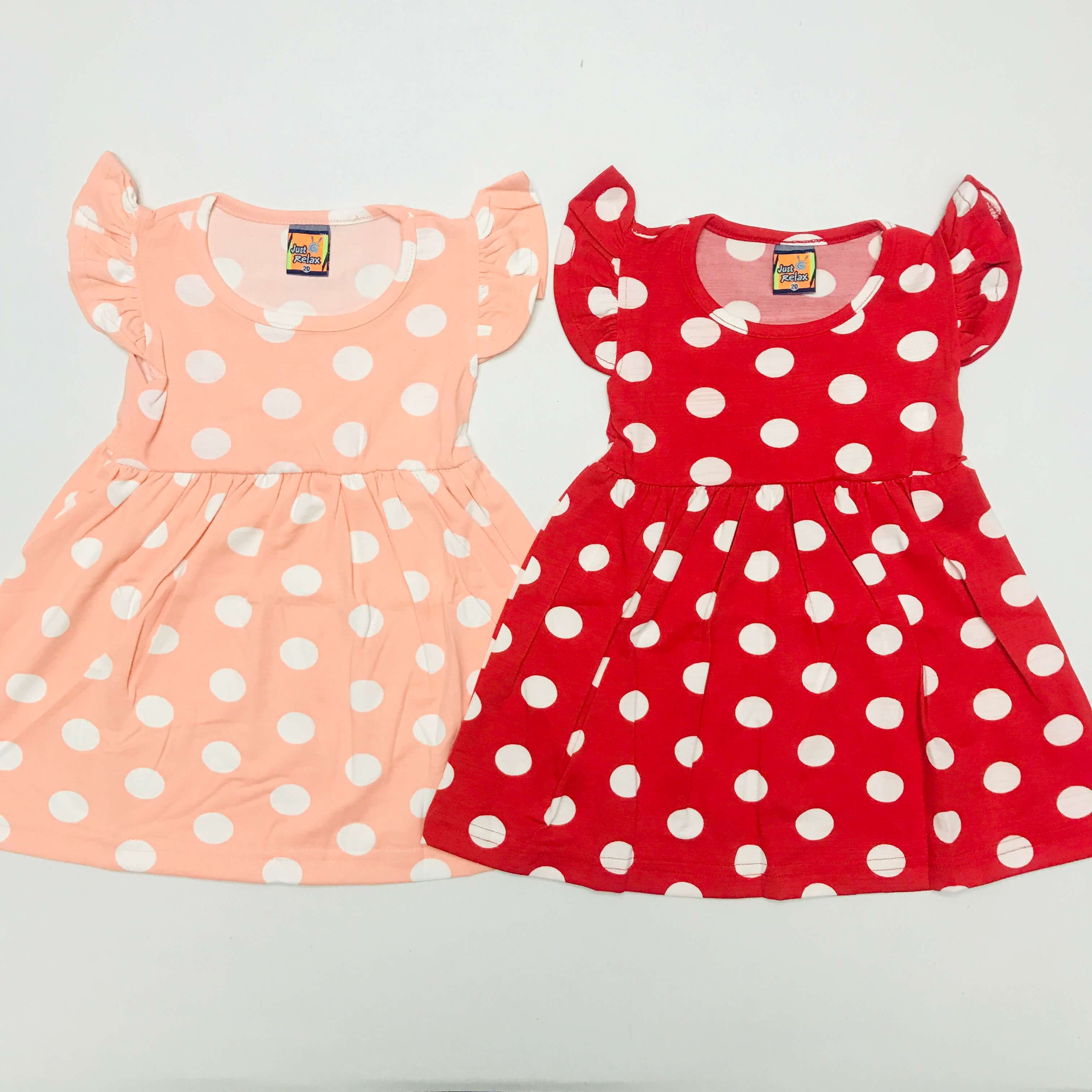 Dotted Frock Pack Of 2