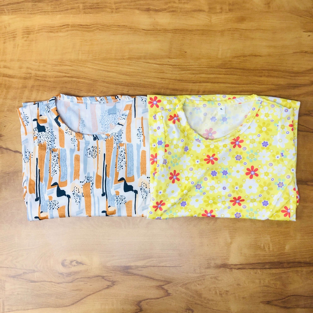 Mini Blossom Frock Combo Pack Of 2