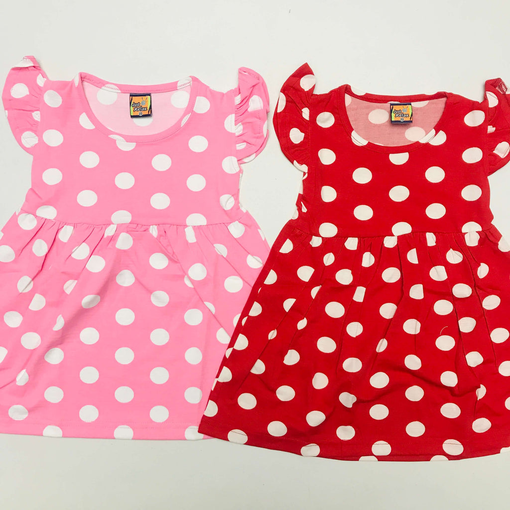 Dotted Frock Pack Of 2