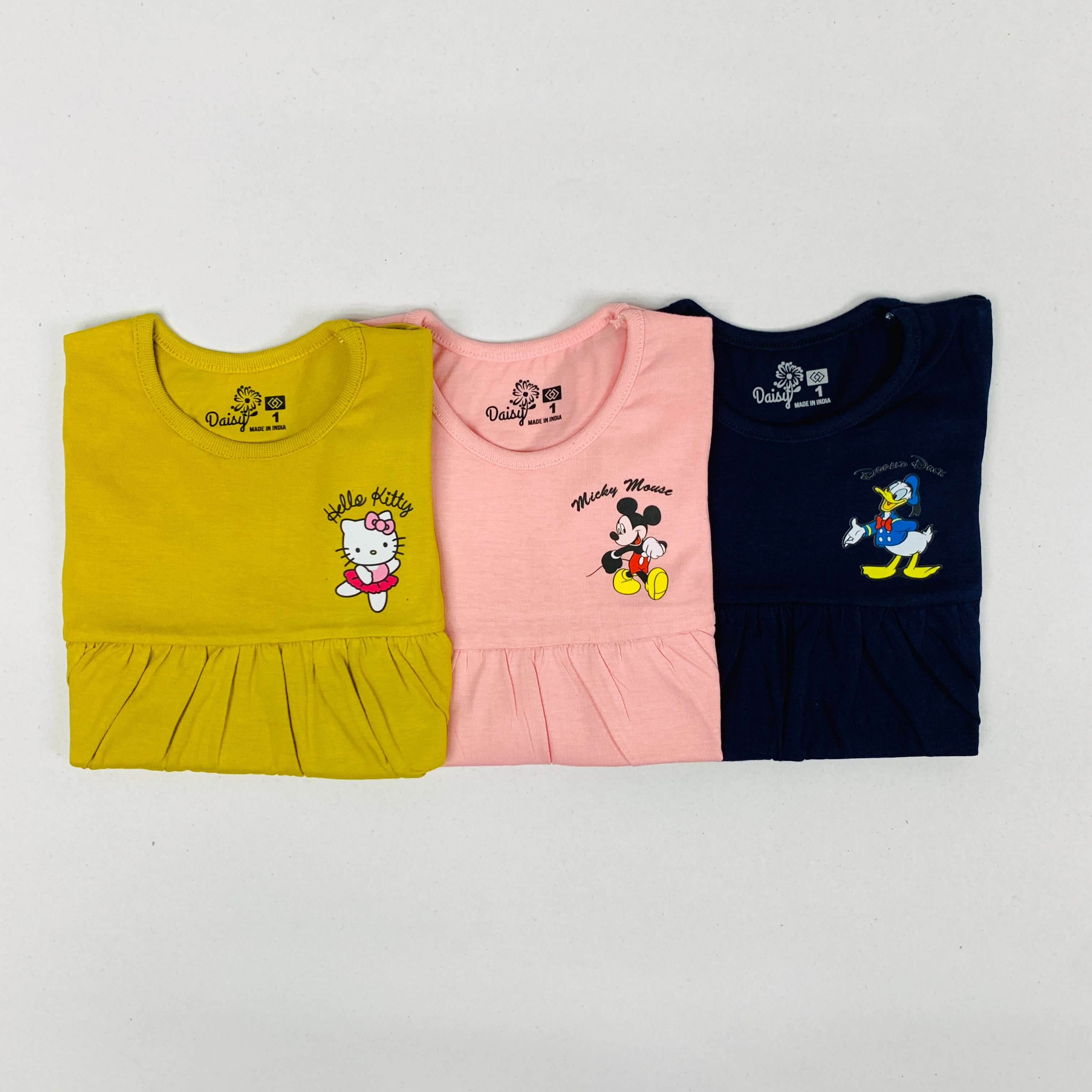 Daisy Frock Combo Pack Of 3 (9M-12M)