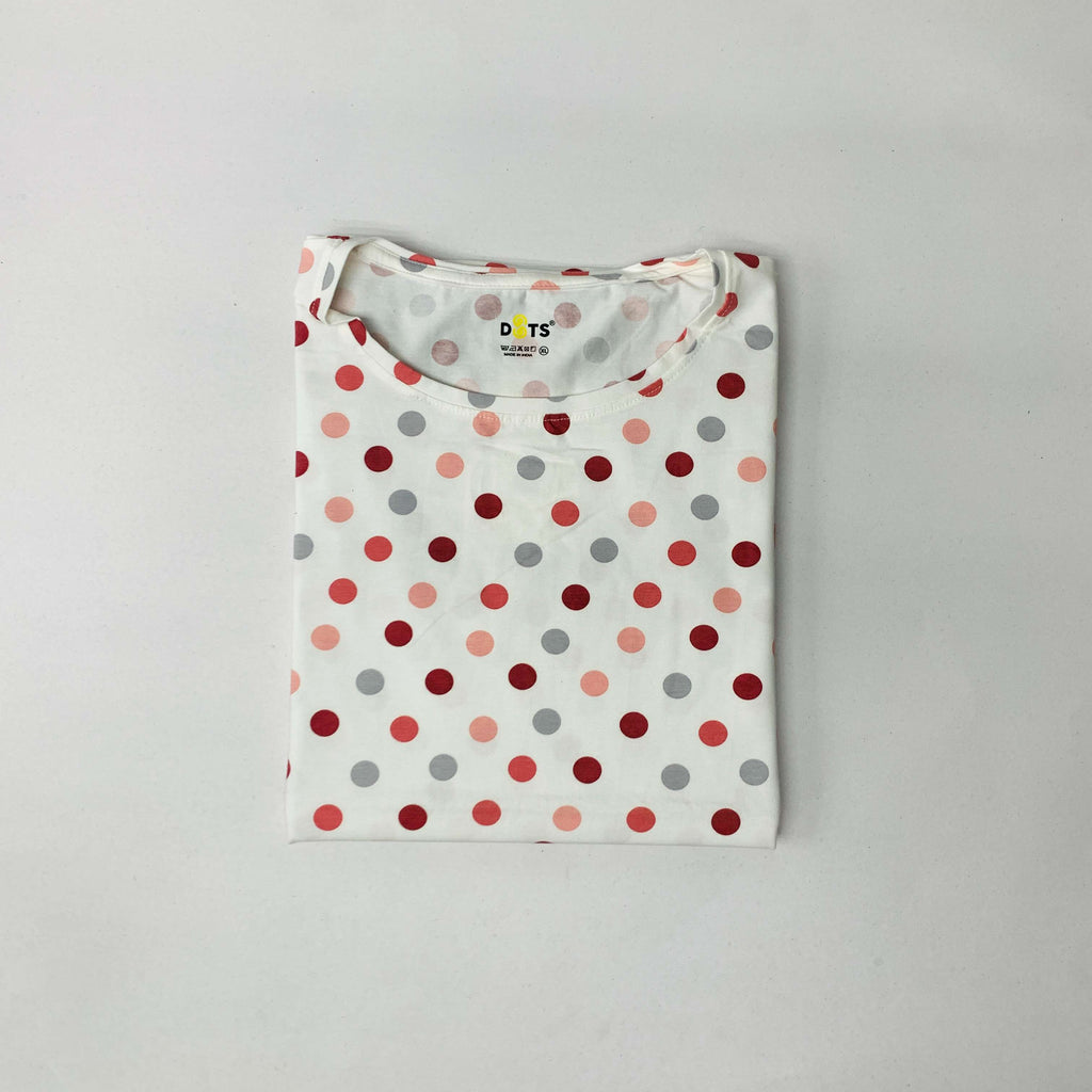 Dots Ladies Printed T-Shirt
