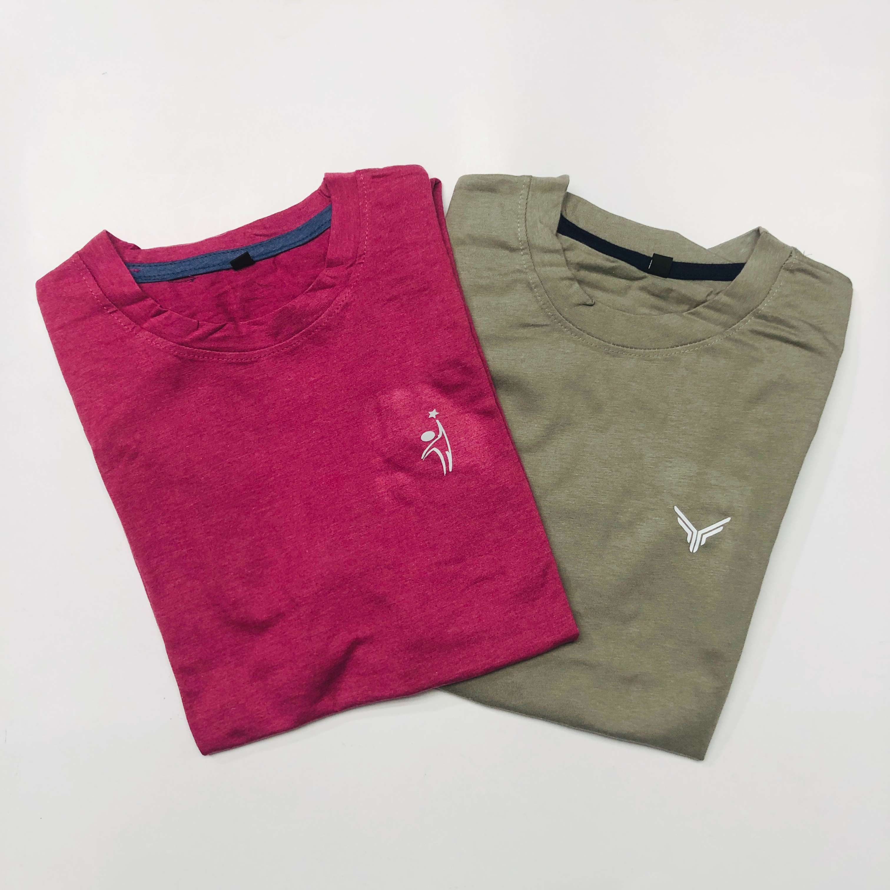Classic Solid T-Shirt Combo Pack Of 2