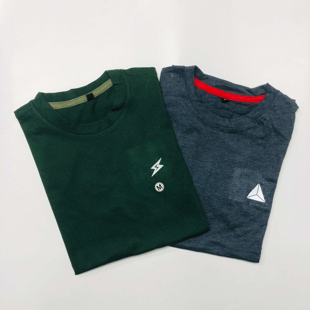 Classic Solid T-Shirt Combo Pack Of 2