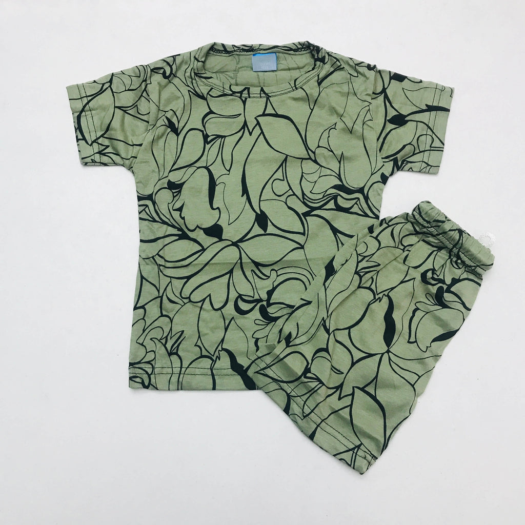 Kids Printed Shorts Set