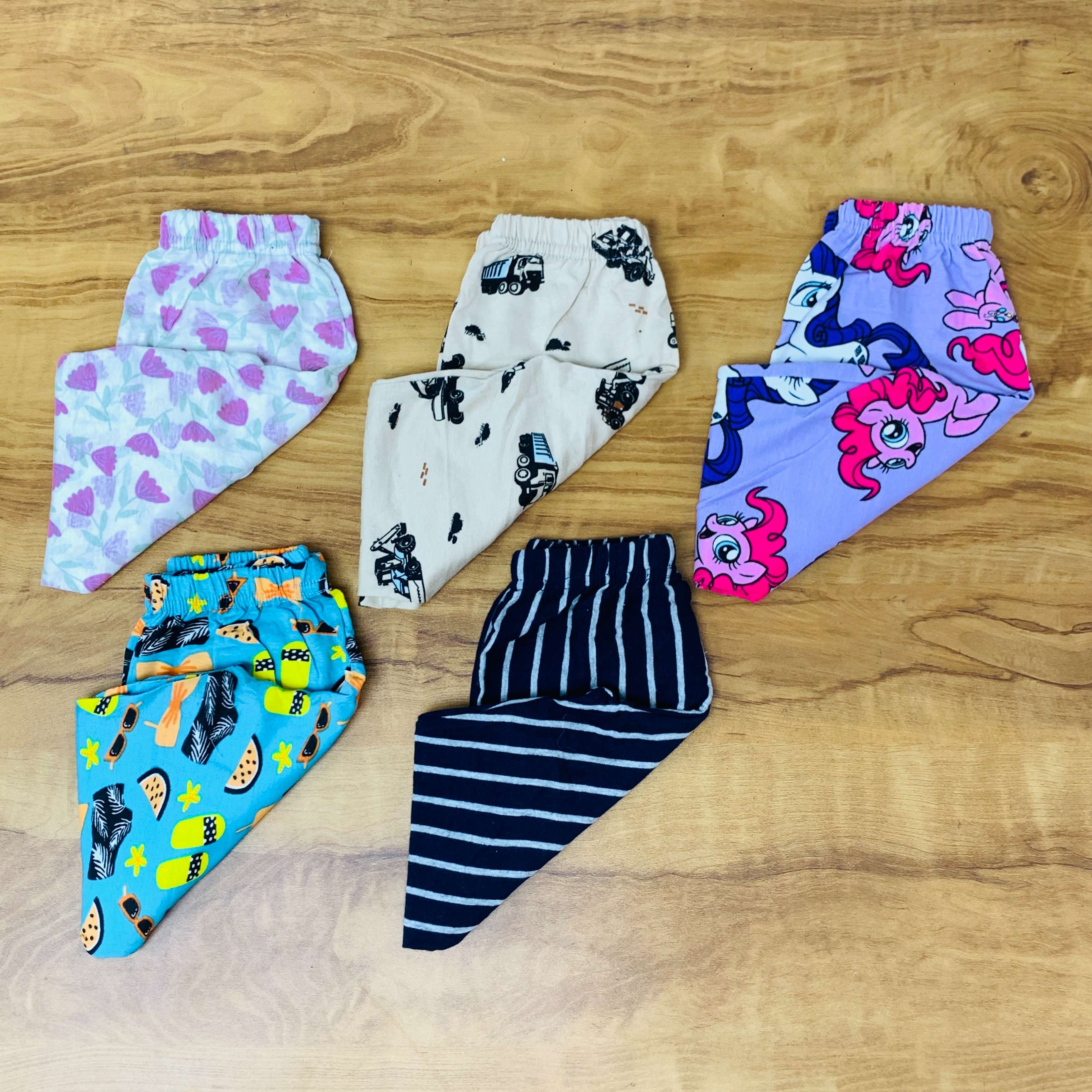 Unisex Kids Pants Pack of 5