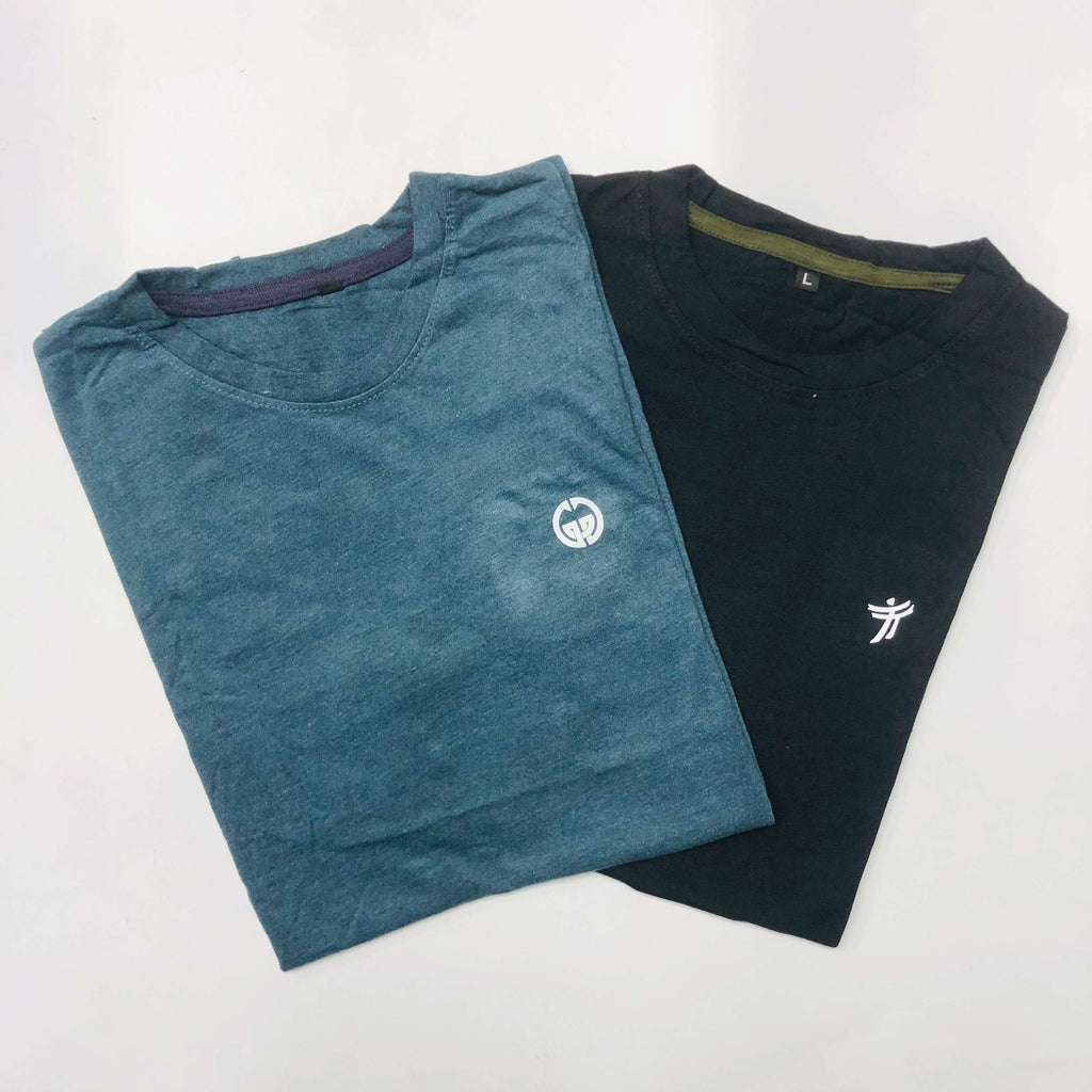 Classic Solid T-Shirt Combo Pack Of 2