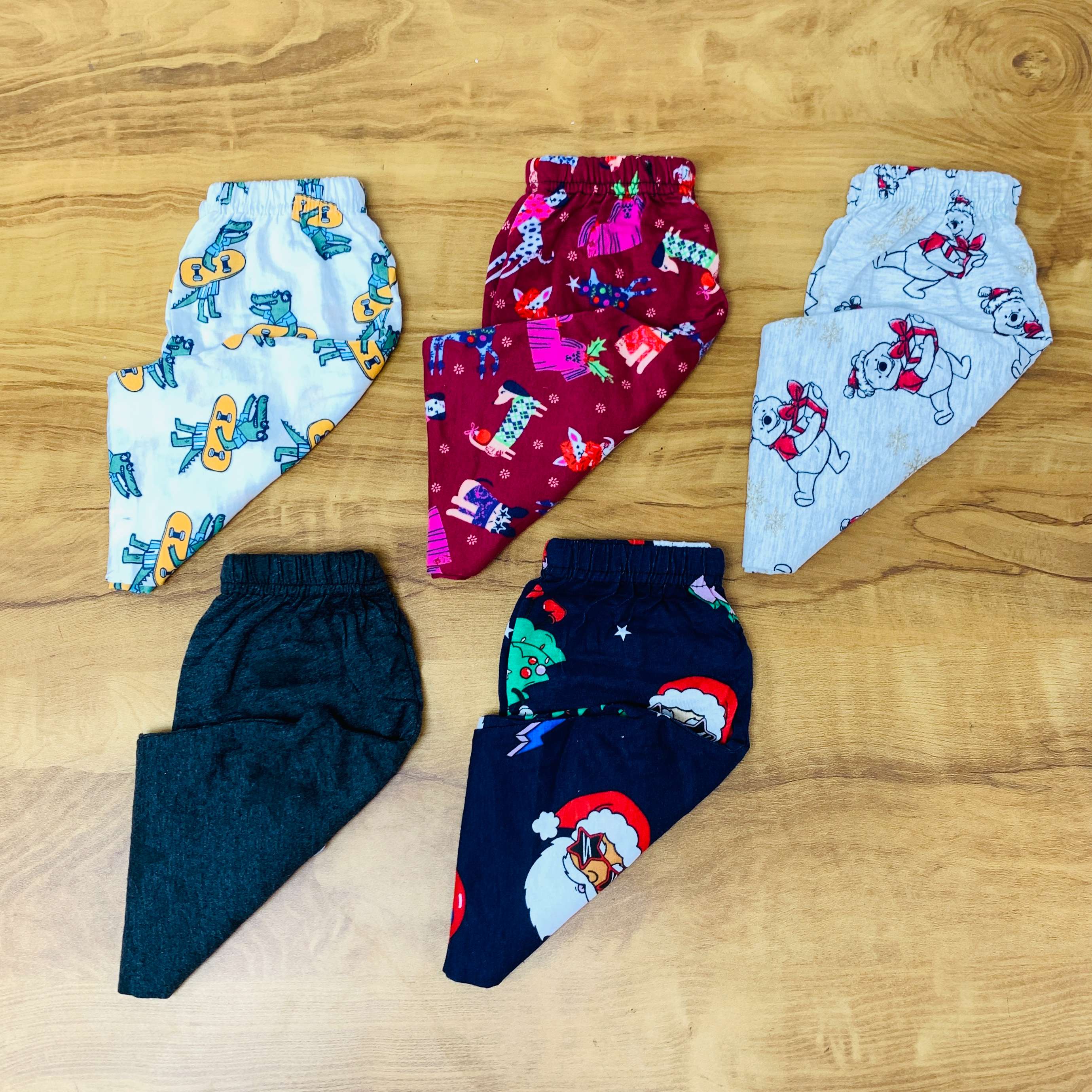 Unisex Kids Pants Pack of 5