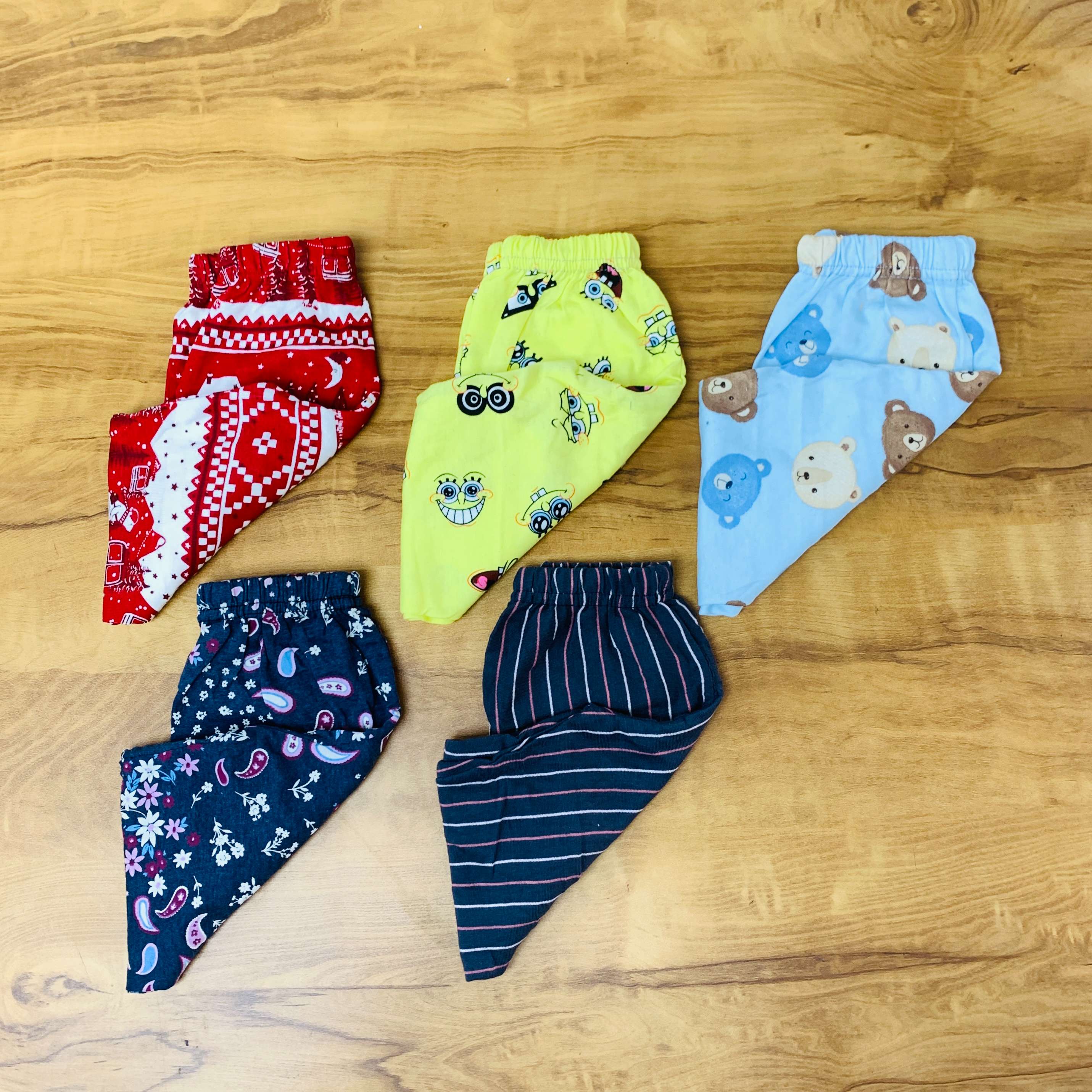 Unisex Kids Pants Pack of 5