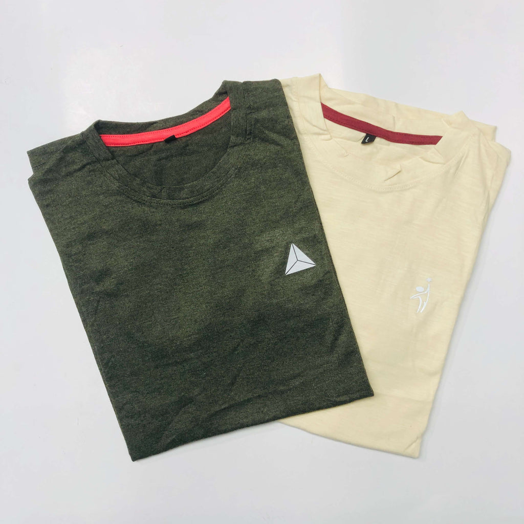 Classic Solid T-Shirt Combo Pack Of 2