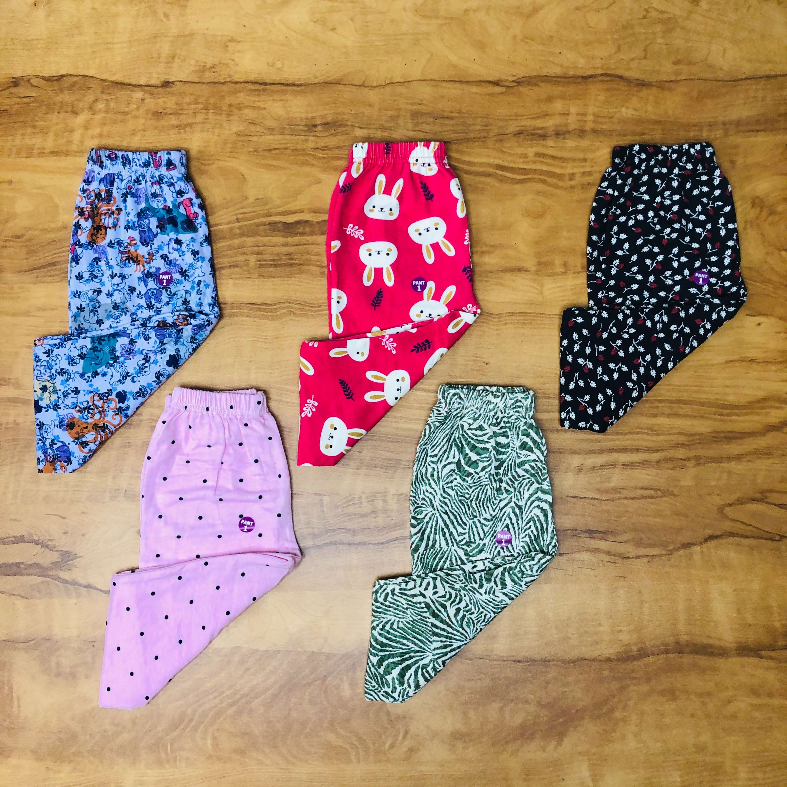 Unisex Kids Pants Pack of 5
