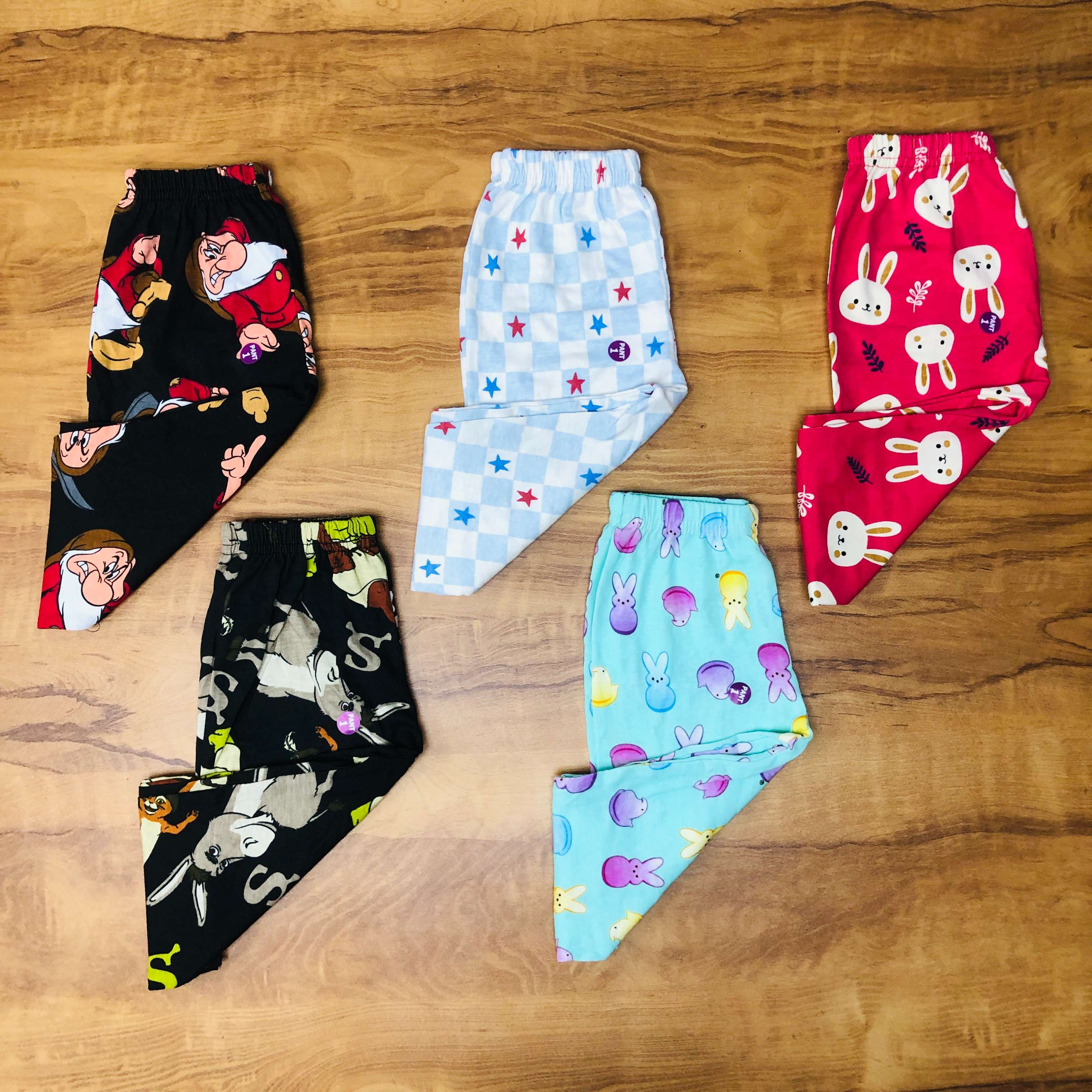 Unisex Kids Pants Pack of 5
