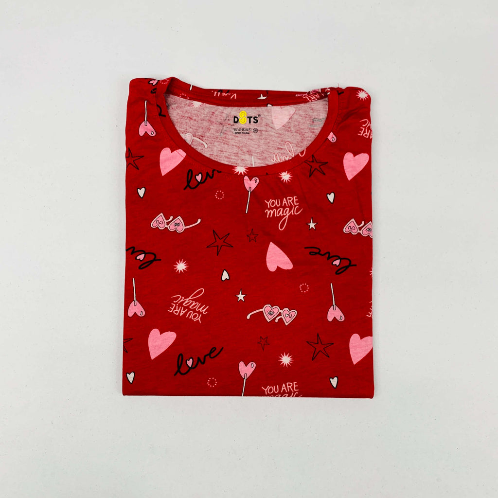 Dots Ladies Printed T-Shirt