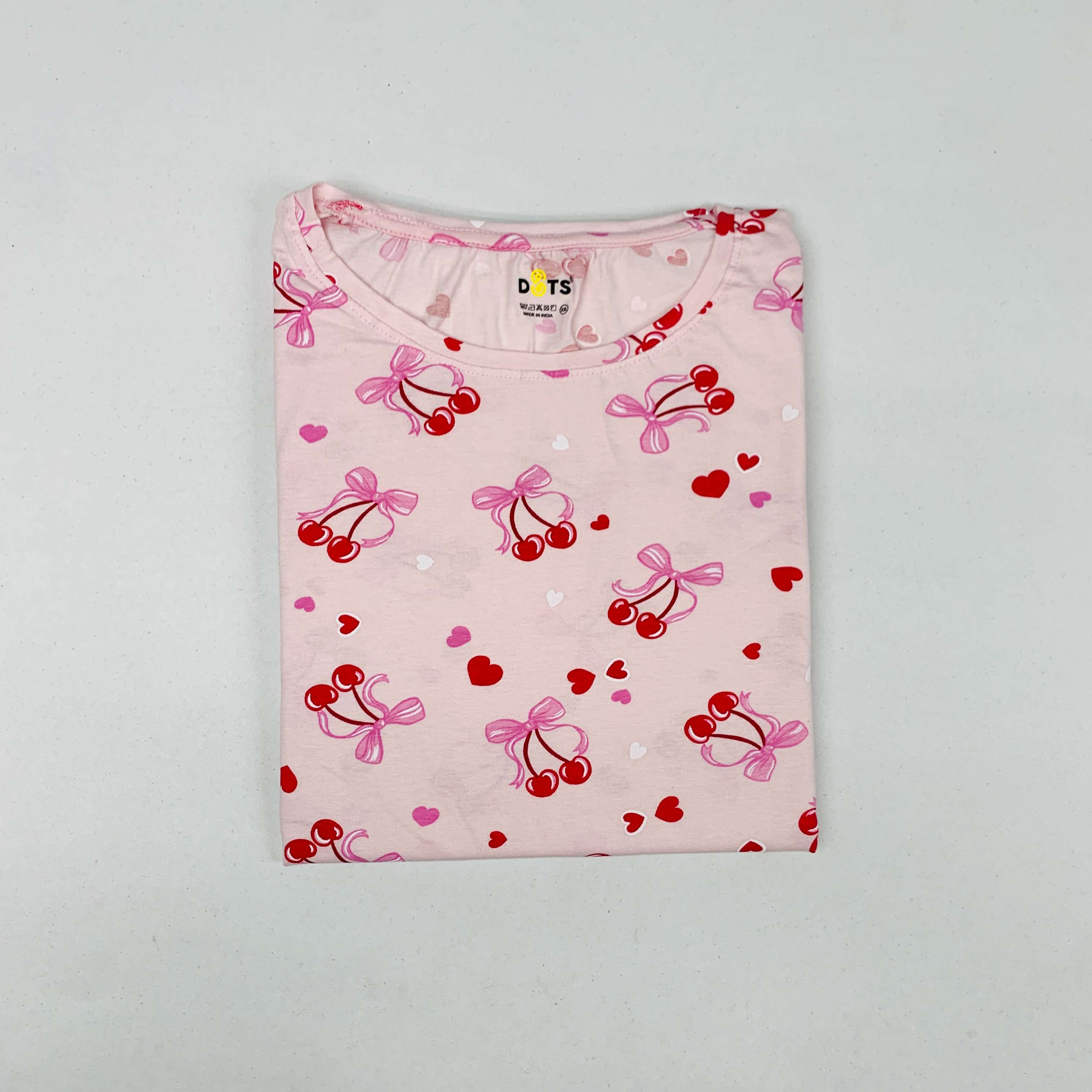 Dots Ladies Printed T-Shirt