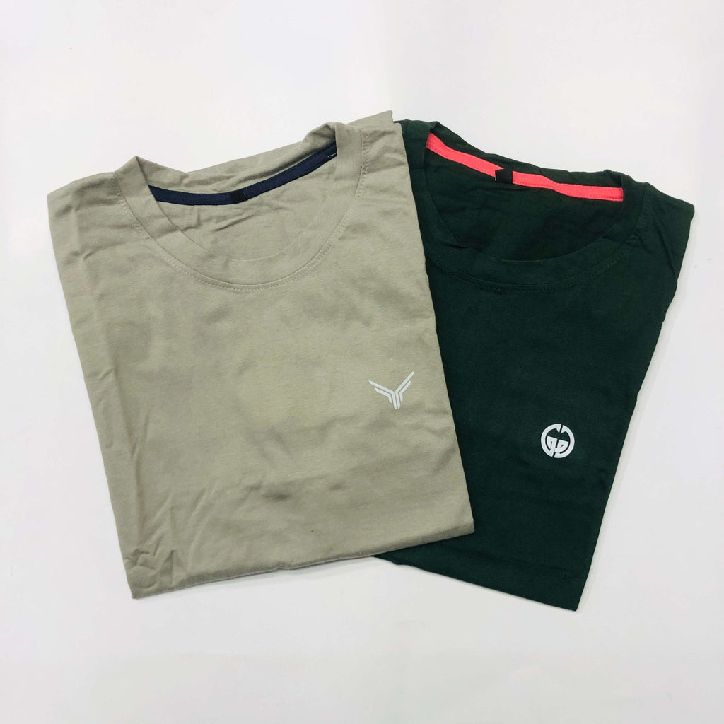 Classic Solid T-Shirt Combo Pack Of 2