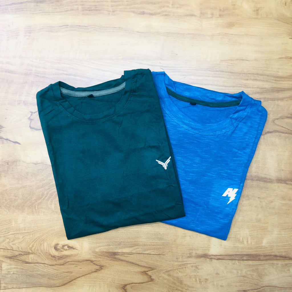Classic Solid T-Shirt Combo Pack Of 2