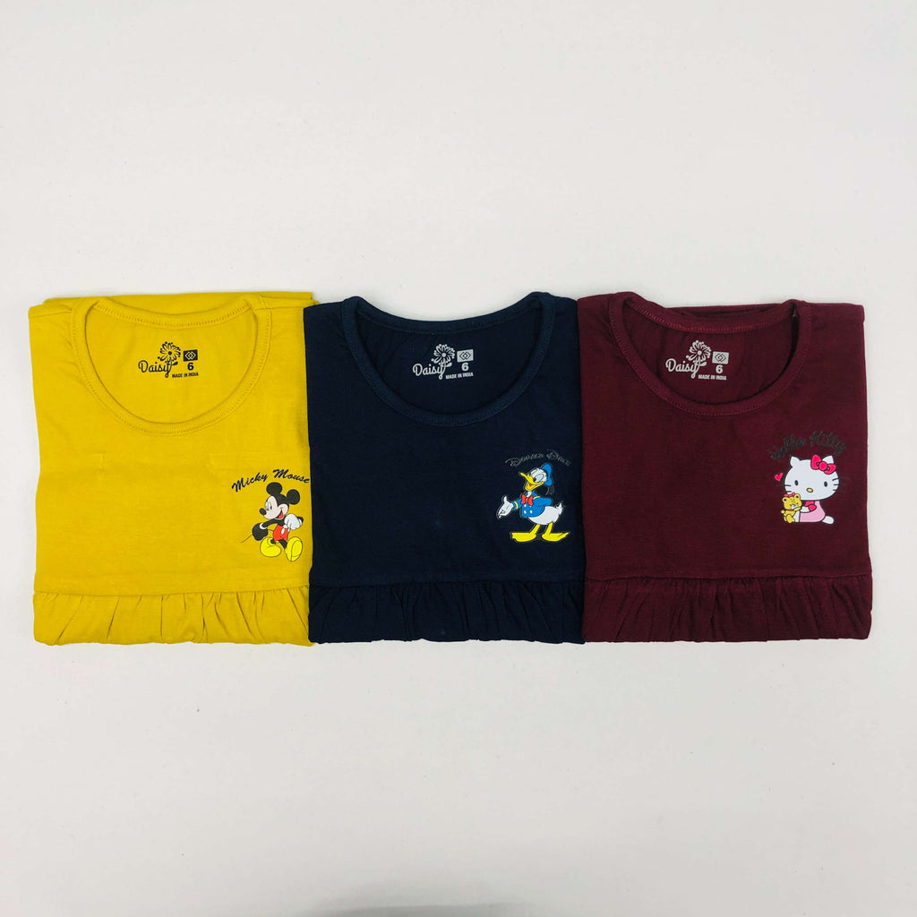 Daisy Frock Combo Pack Of 3