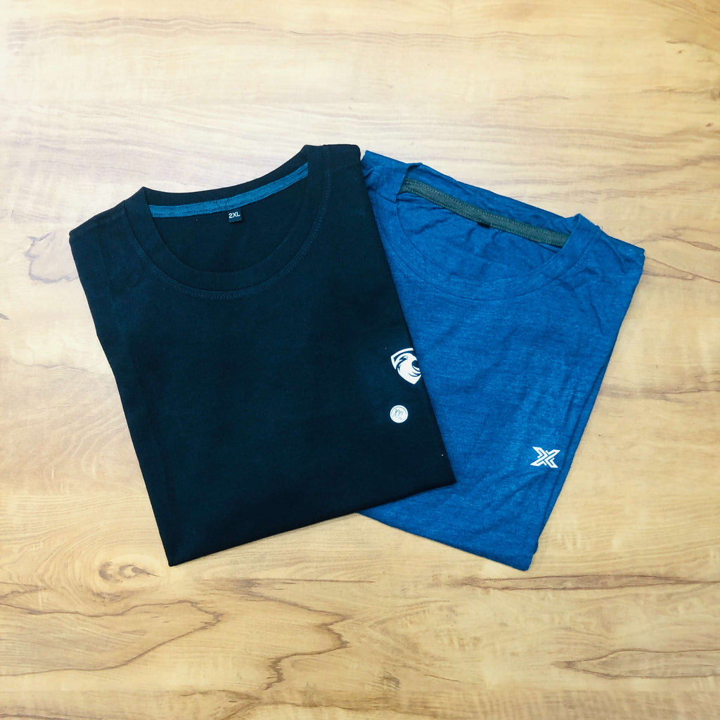Classic Solid T-Shirt Combo Pack Of 2