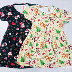 Jingle Bells Kids Christmas Frock combo (Pack of 2)