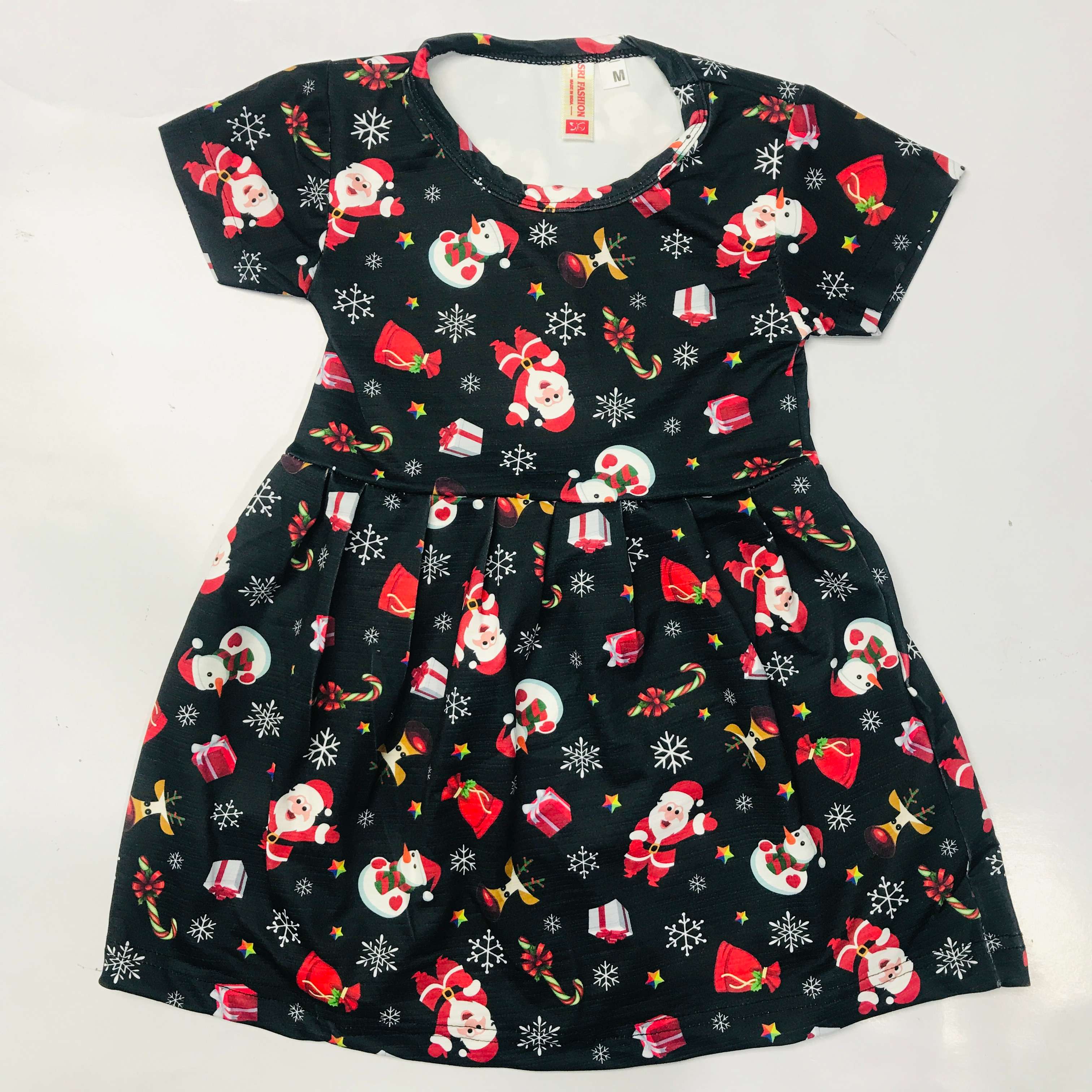 Jingle Bells Kids Christmas Frock combo (Pack of 2)