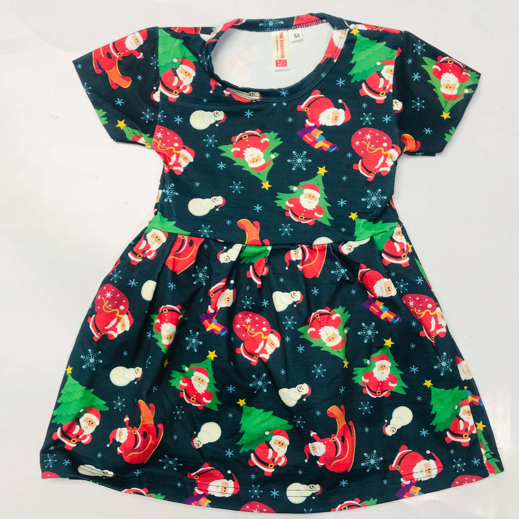 Jingle Bells Kids Christmas Frock combo (Pack of 2)