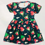 Jingle Bells Kids Christmas Frock combo (Pack of 2)