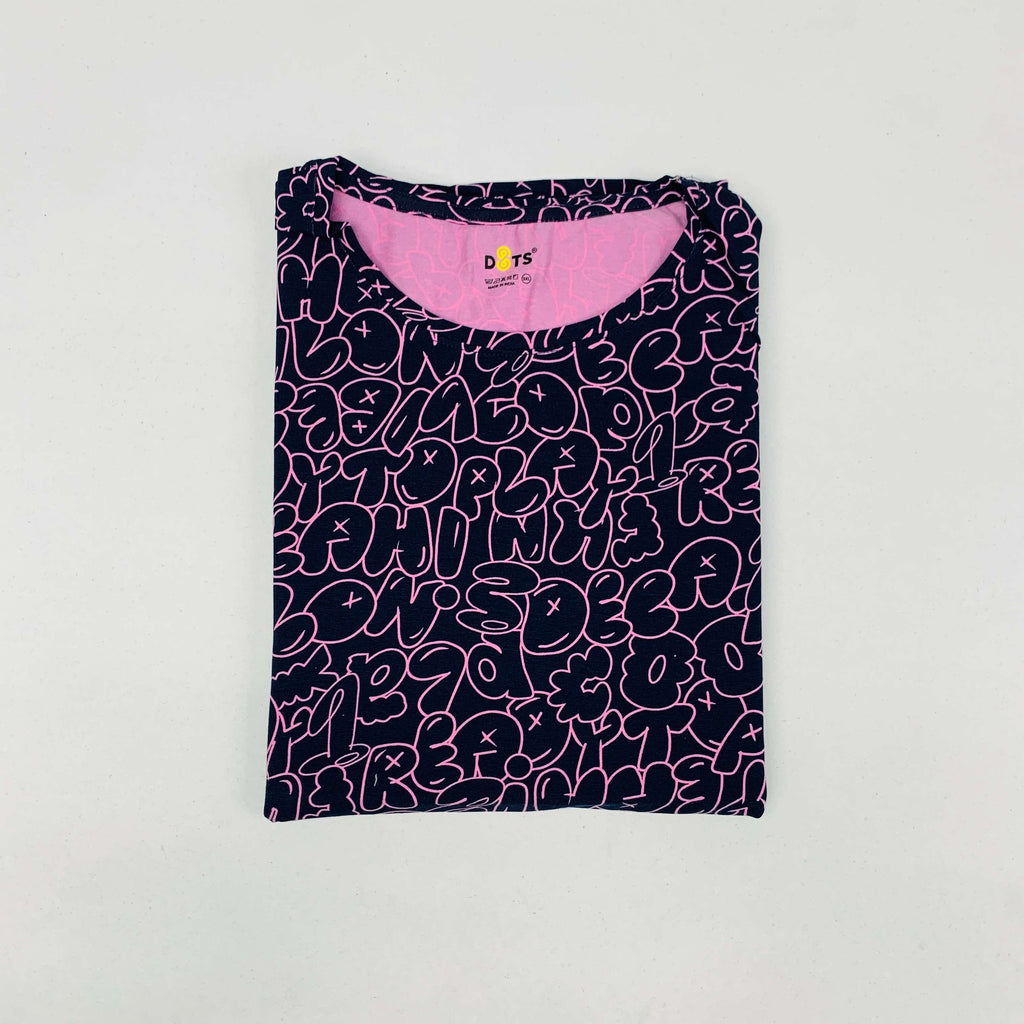 Dots Ladies Printed T-Shirt