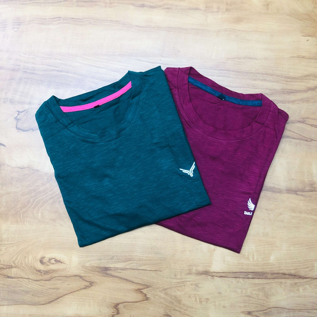 Classic Solid T-Shirt Combo Pack Of 2