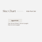 Kids Pant Set