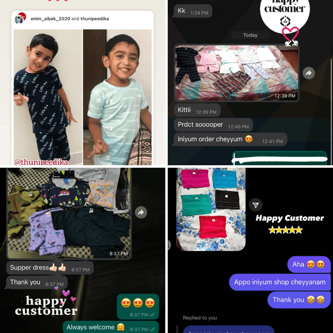 Kids Printed Shorts Set