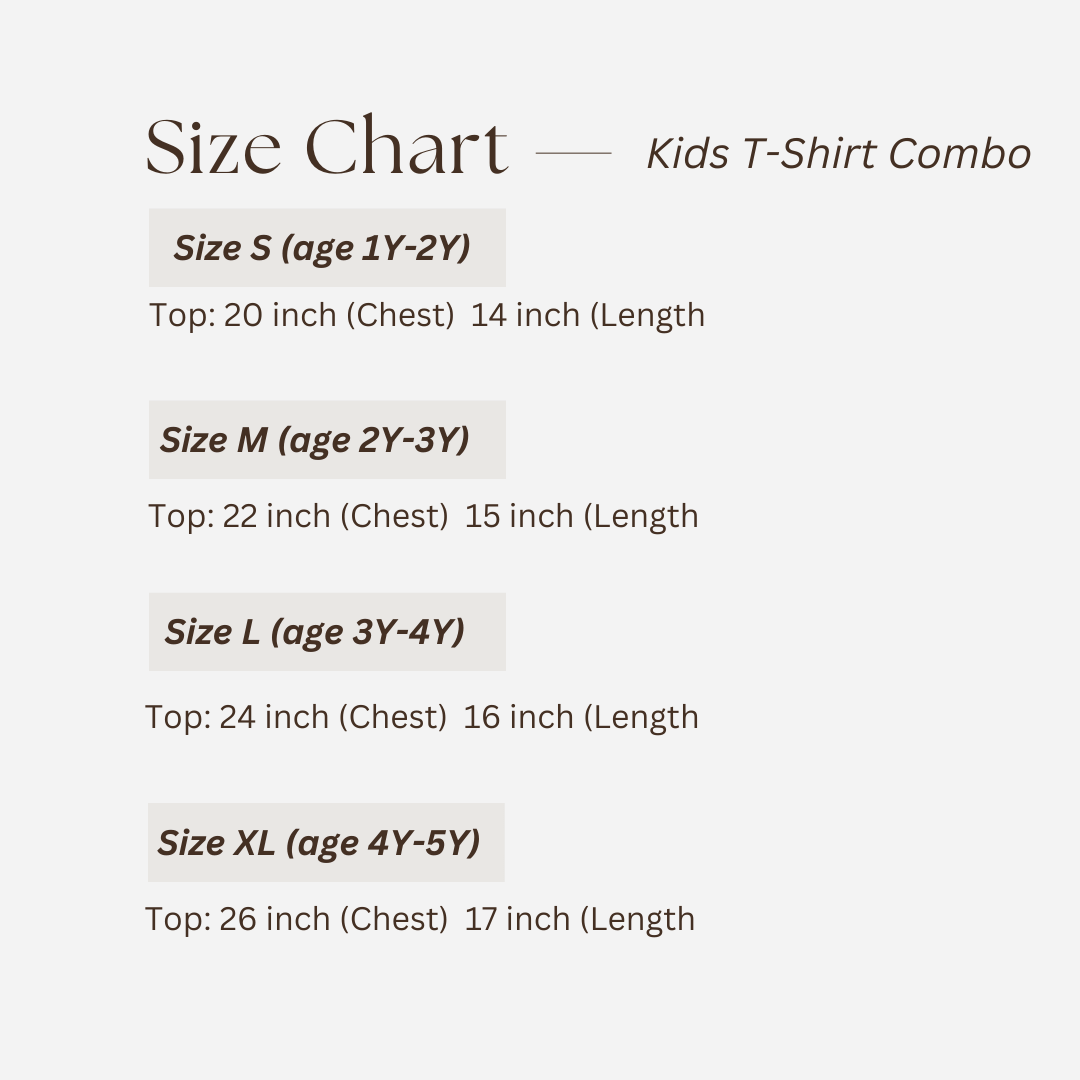 T-Shirt Combo of 5 (2Y-3Y)