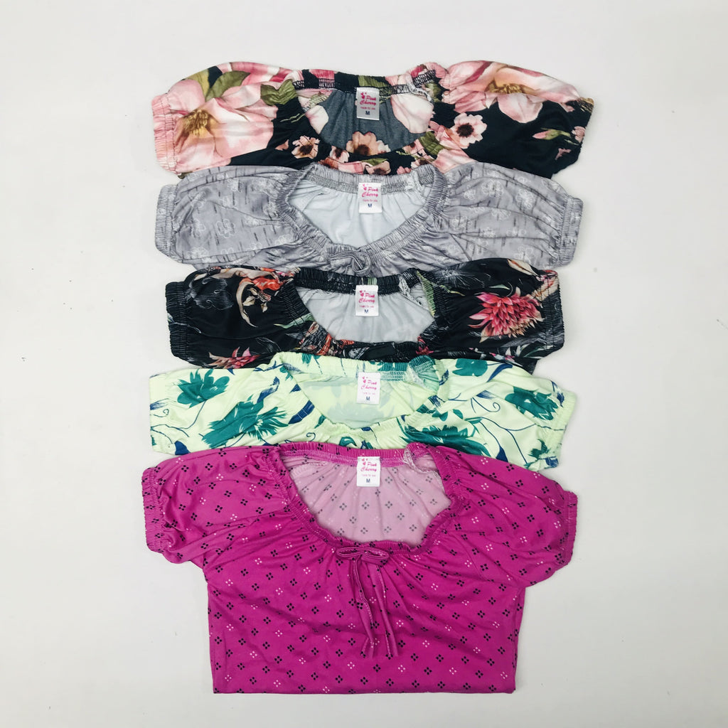 Floral Fantasy T-Shirt Combo Pack of 5