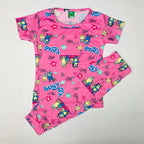 Cartoon Cuddles printed Pant Set