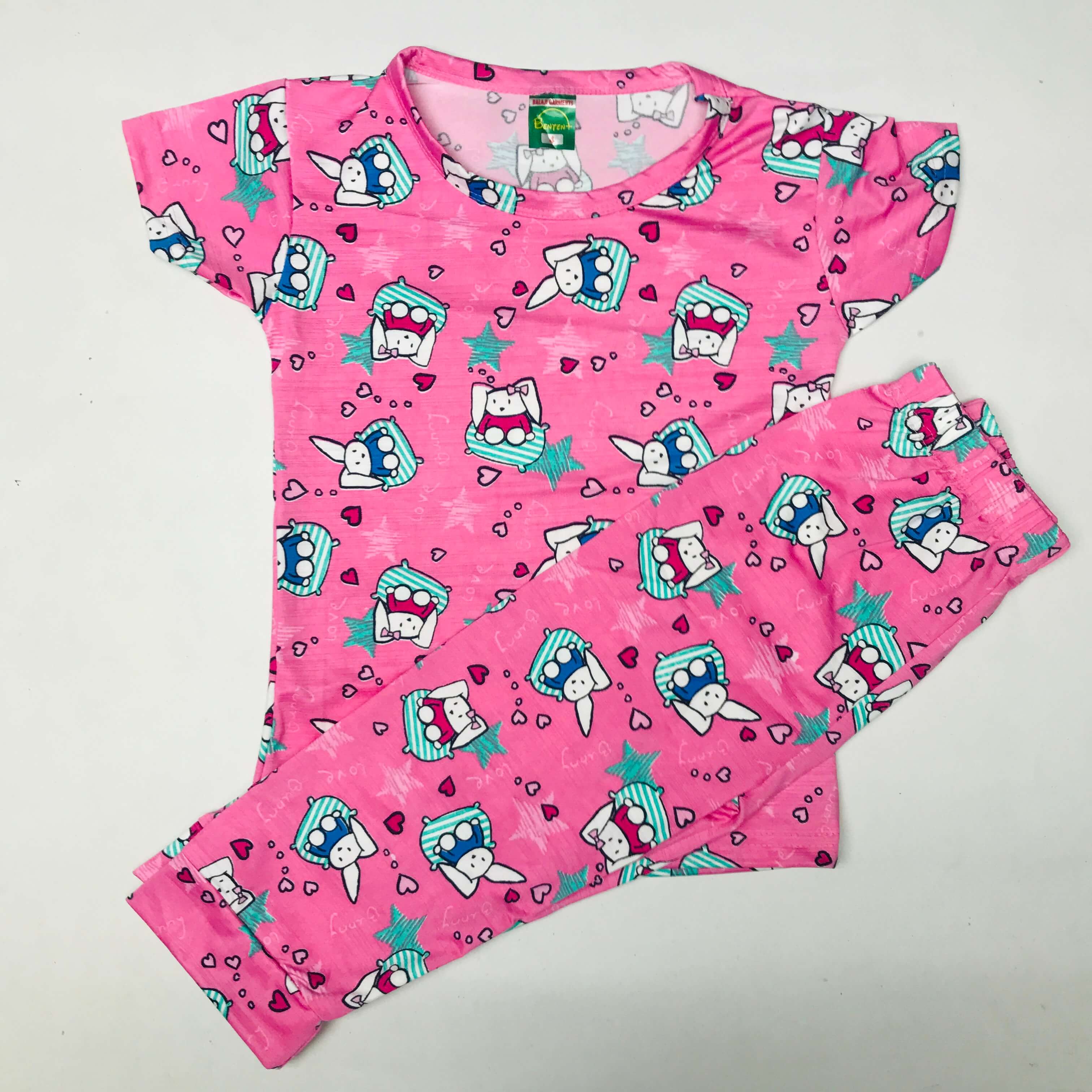 Cartoon Cuddles printed Pant Set