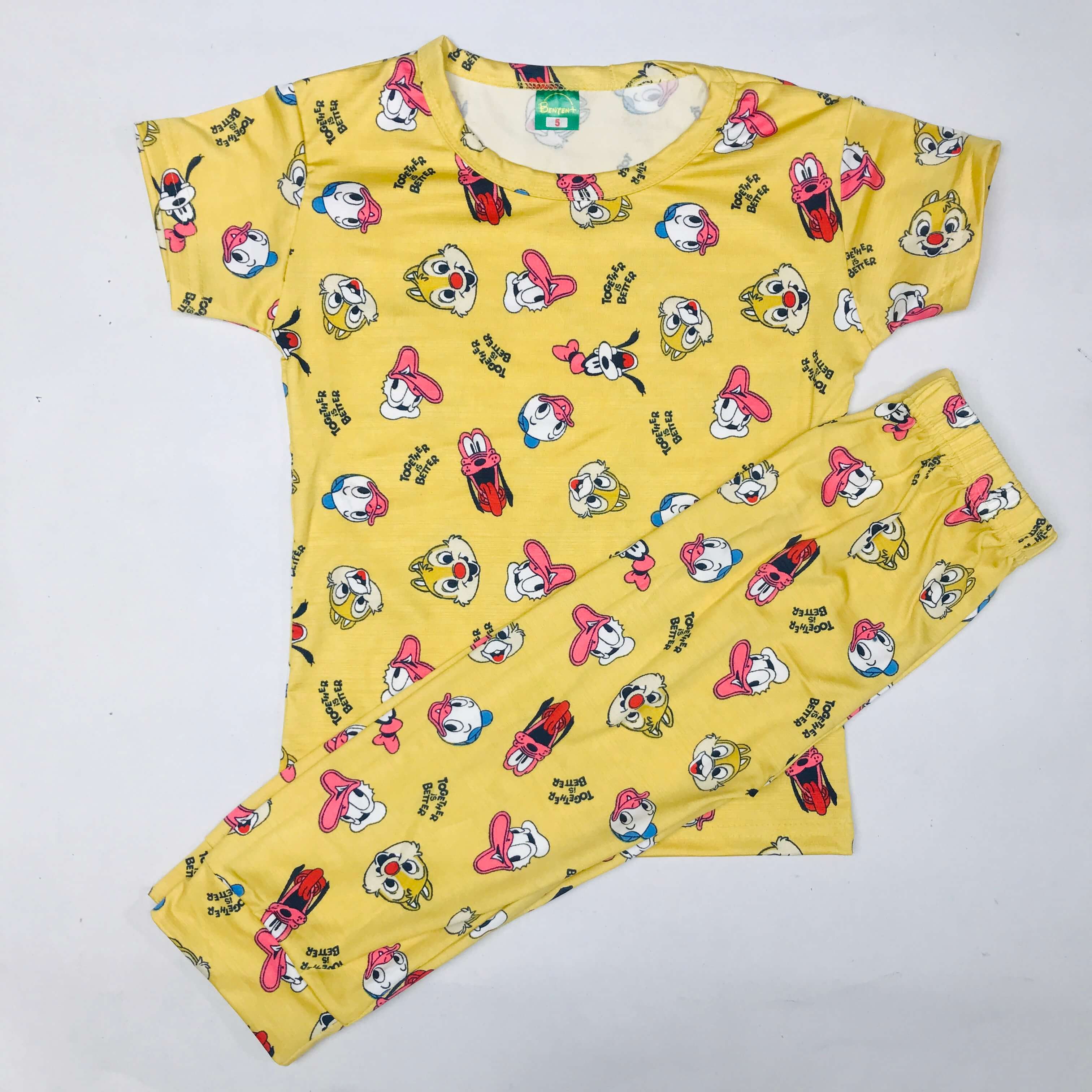 Cartoon Cuddles printed Pant Set