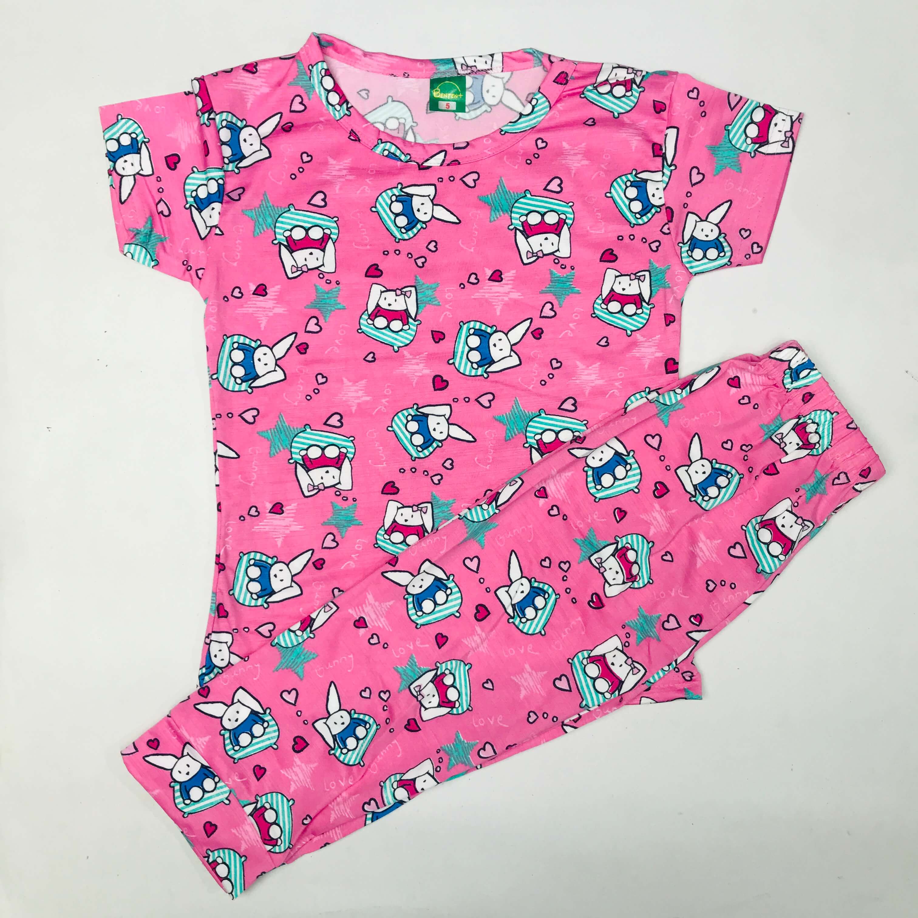 Cartoon Cuddles printed Pant Set