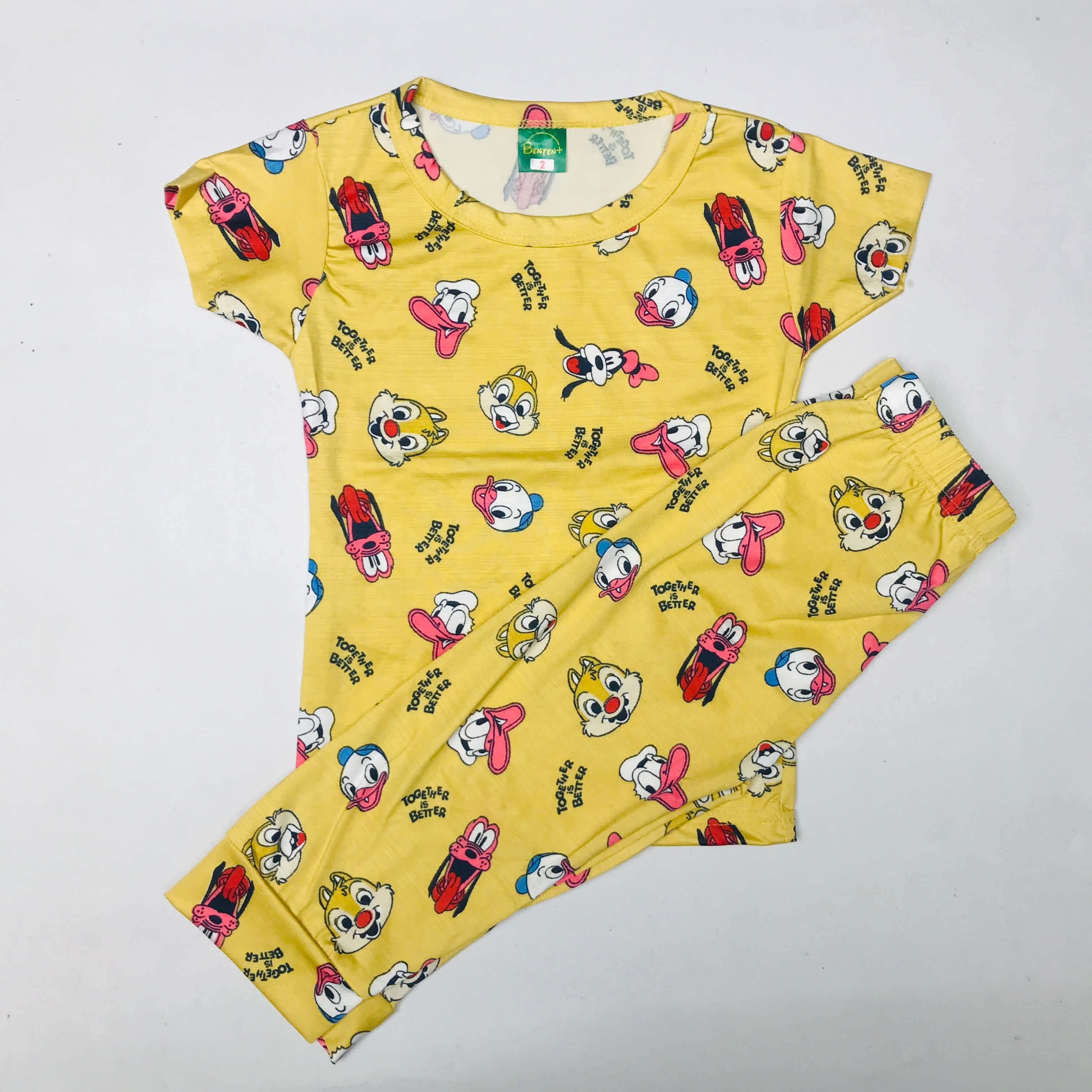 Cartoon Cuddles printed Pant Set