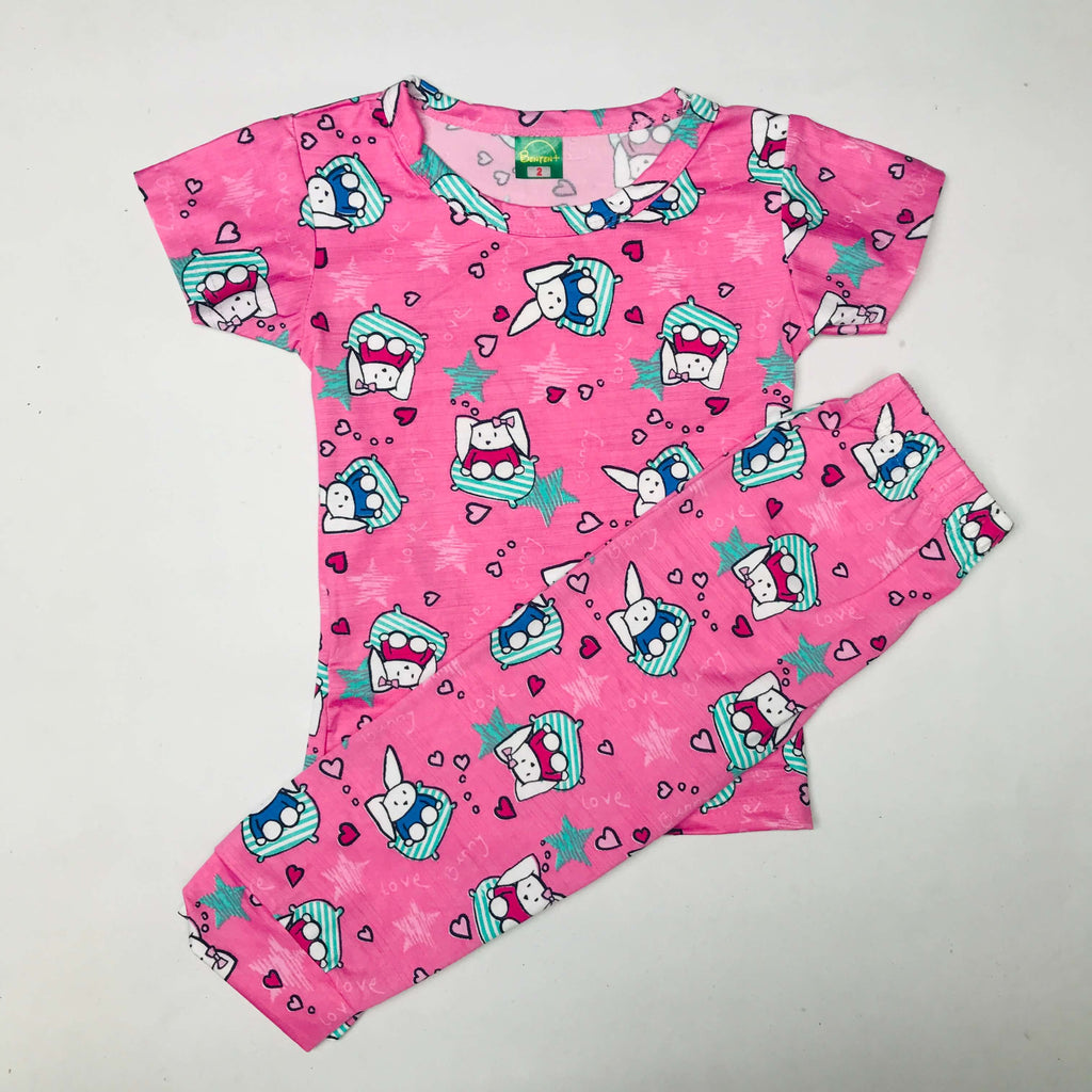 Cartoon Cuddles printed Pant Set