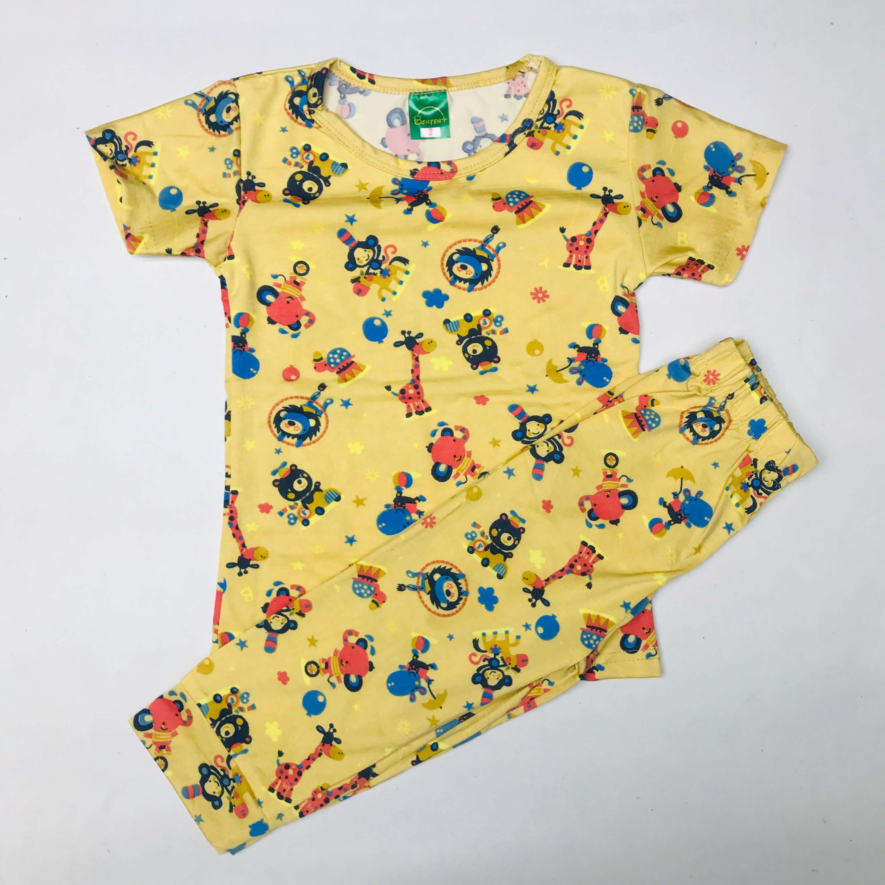 Cartoon Cuddles printed Pant Set