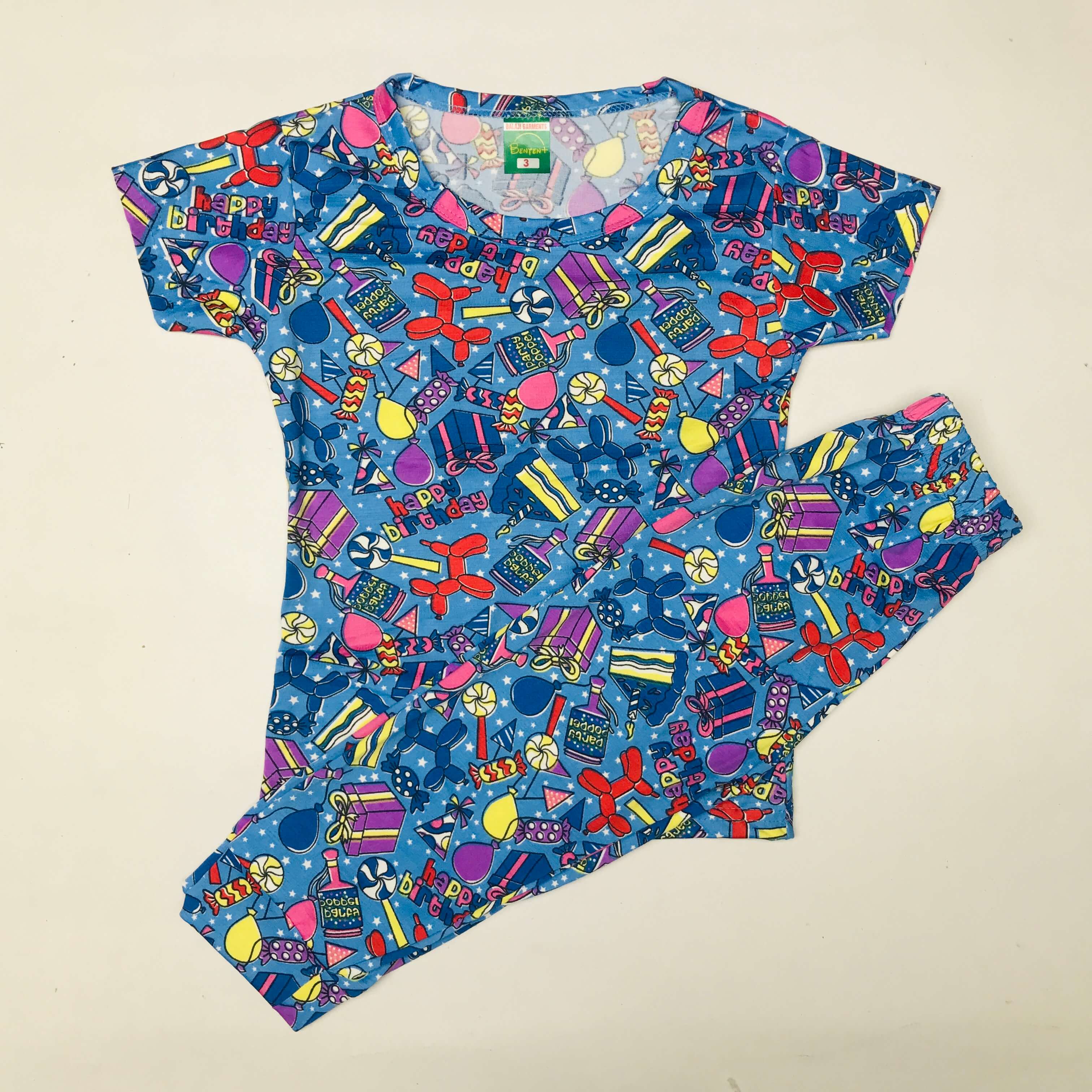 Cartoon Cuddles printed Pant Set