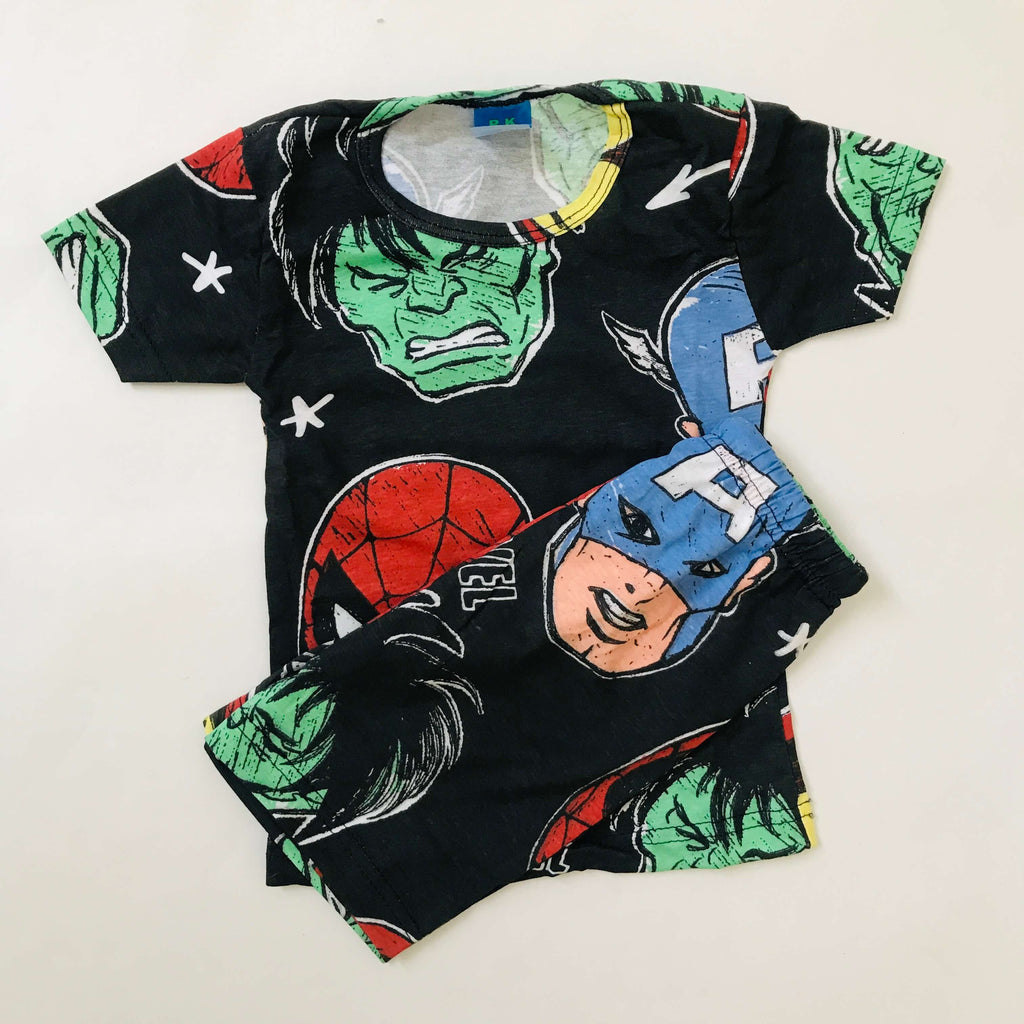 Kids Printed Shorts Set
